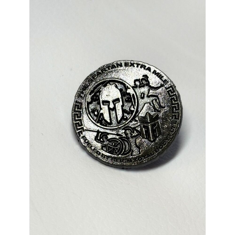 Spartan Race "The Spartan Extra Mile" REIGN Sponsor Enamel Pin w/ Backing